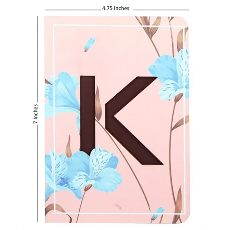 Doodle - Initial K Monogram Soft Bound B6 Diary - Pink