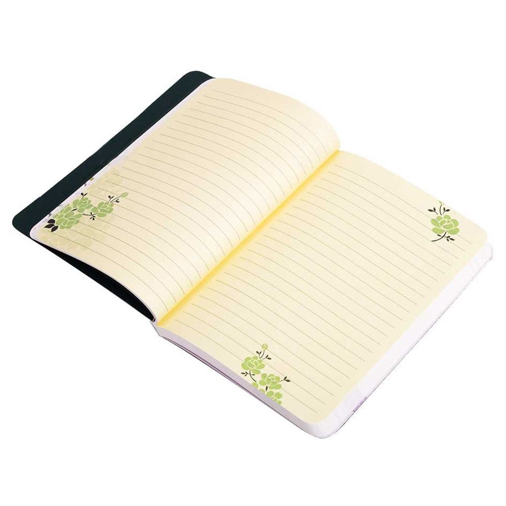 Doodle - Initial M Monogram Soft Bound Diary - Green