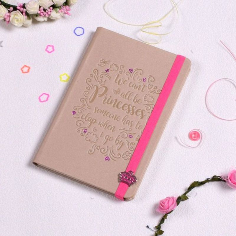 Doodle - Peachy Blush Kiddies Hard Bound A5 Diary - Pink