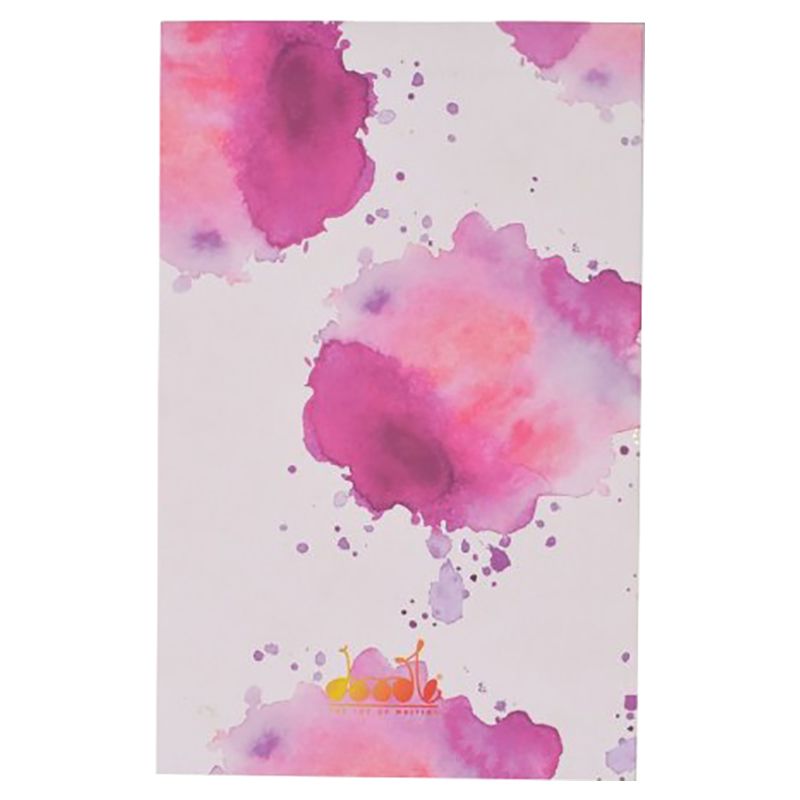 Doodle - Pastel Peonie Paper Cover A5 Notebook - Pink