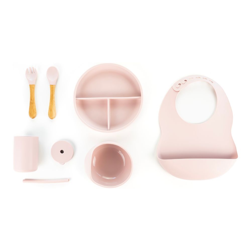 Twinkle - Silicon Feeding Set - 6 pcs - Pink