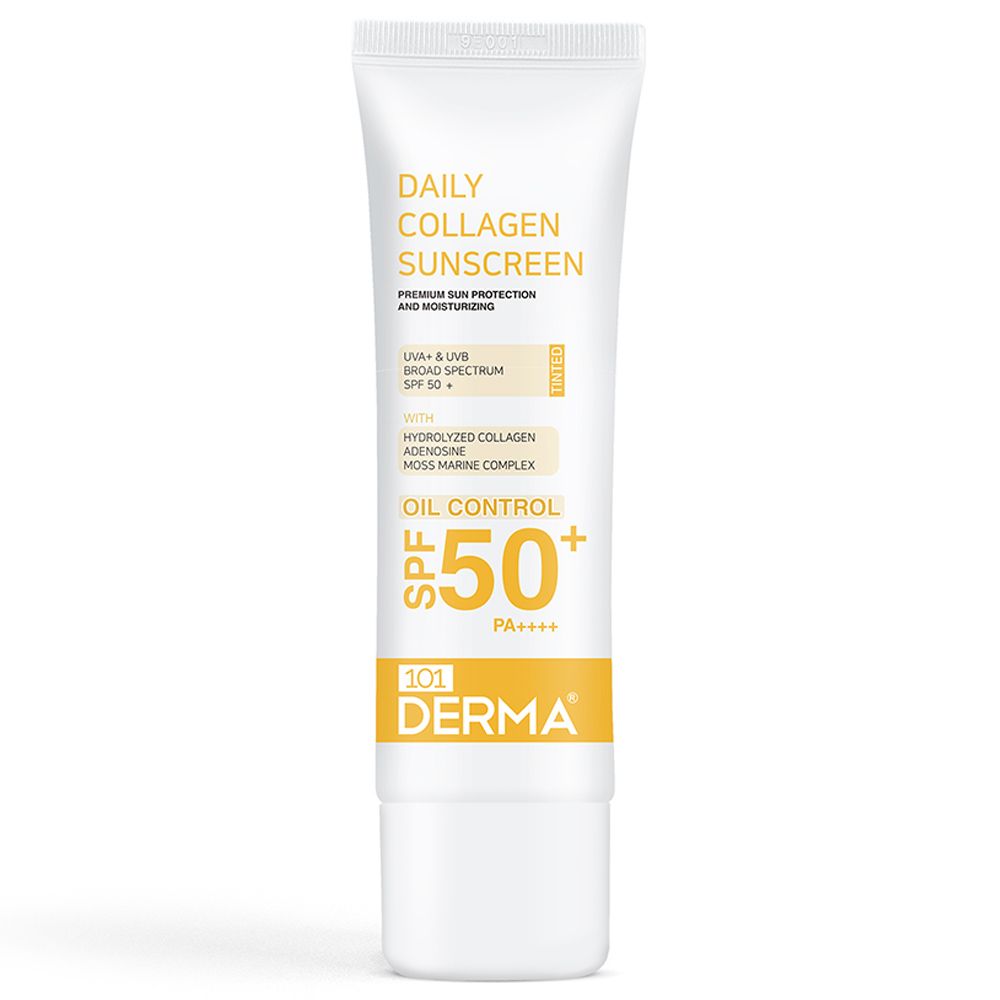 101 Derma - Daily Collagen Oil Free Sunscreen - Tinted - 50ml