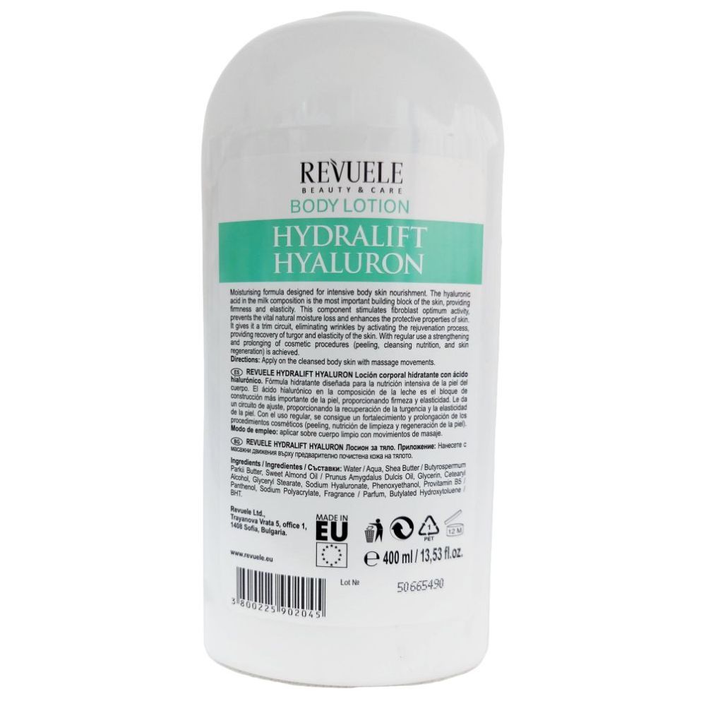 Revuele - Hydralift Hyaluron Moisturizing Body Lotion 400ml