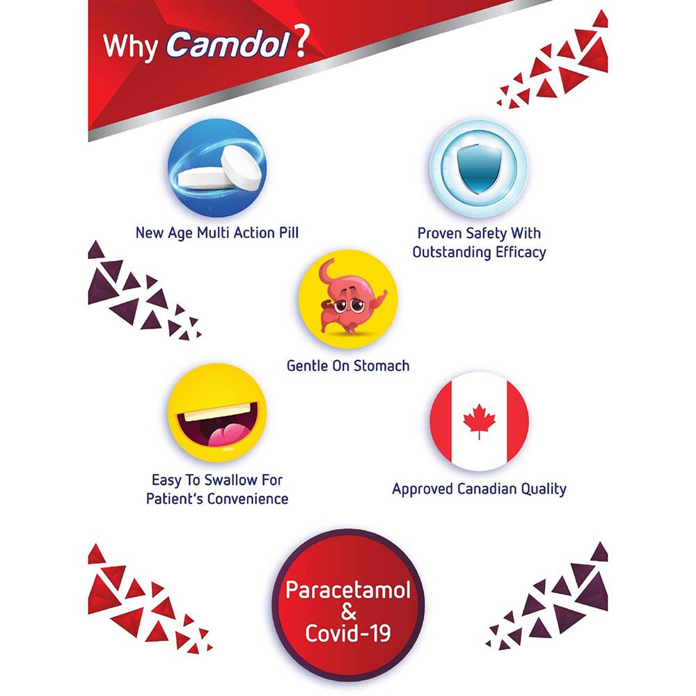 Camdol - Ultra Pain Relief 500 Mg/65Mg - 24 Tablets