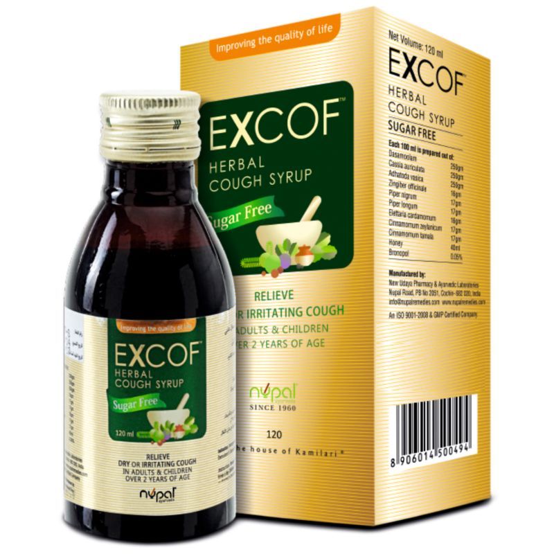 Nupal - Excof Herbal Cough Syrup 120ml