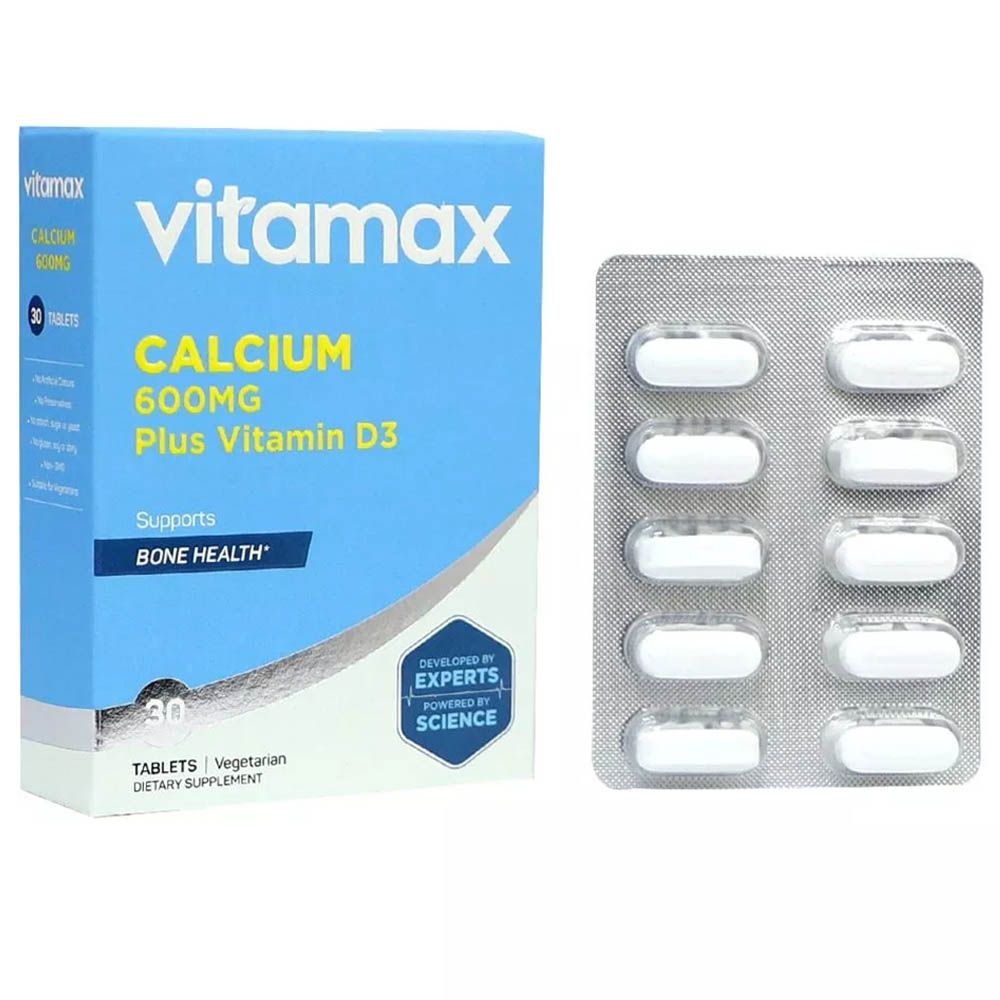 Vitamax - 400IU Calcium & Vitamin D3 Tablets 600mg - 30's