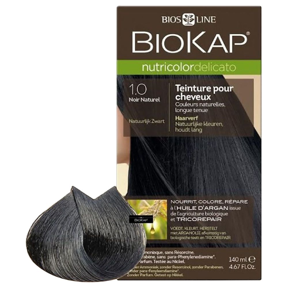 Biokap - Nutricolor Delicato 1.0 Natural Black 140Ml