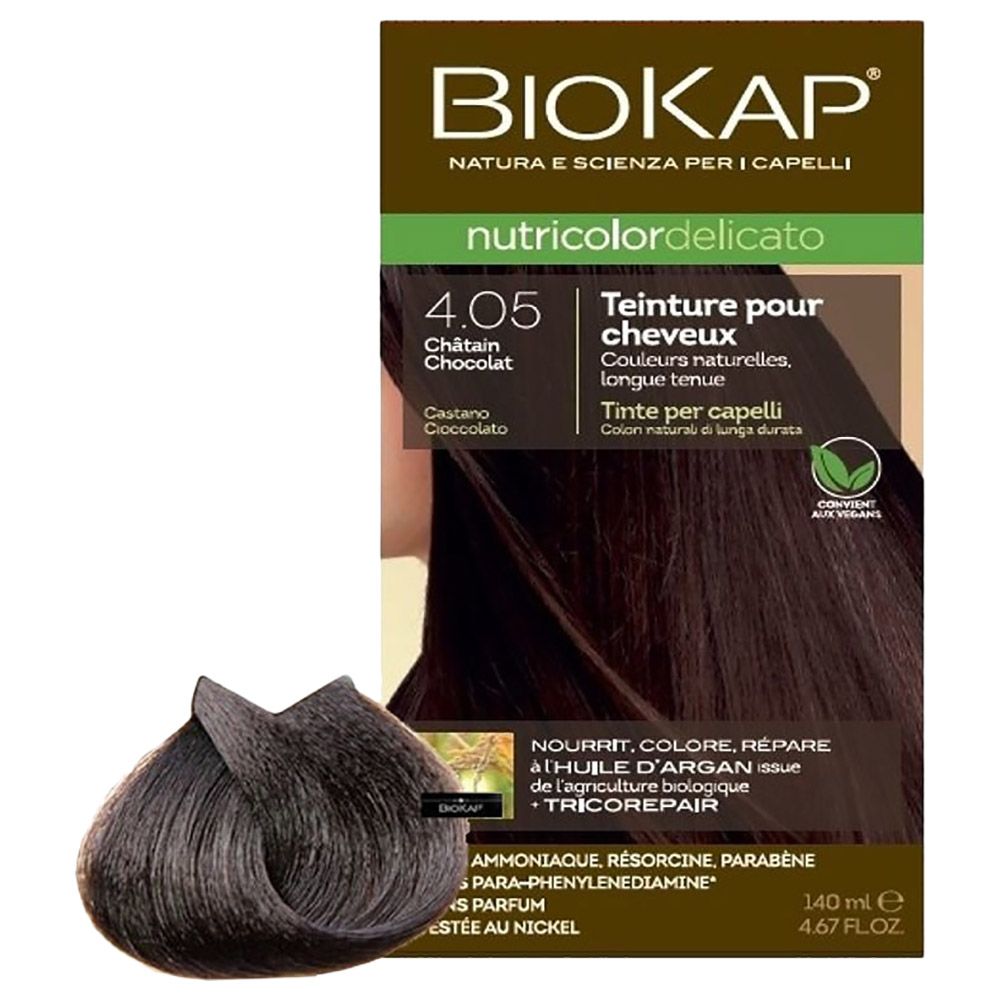 Biokap - Nutricolor Delicato 4.05 Chestnut Chocolate 140Ml