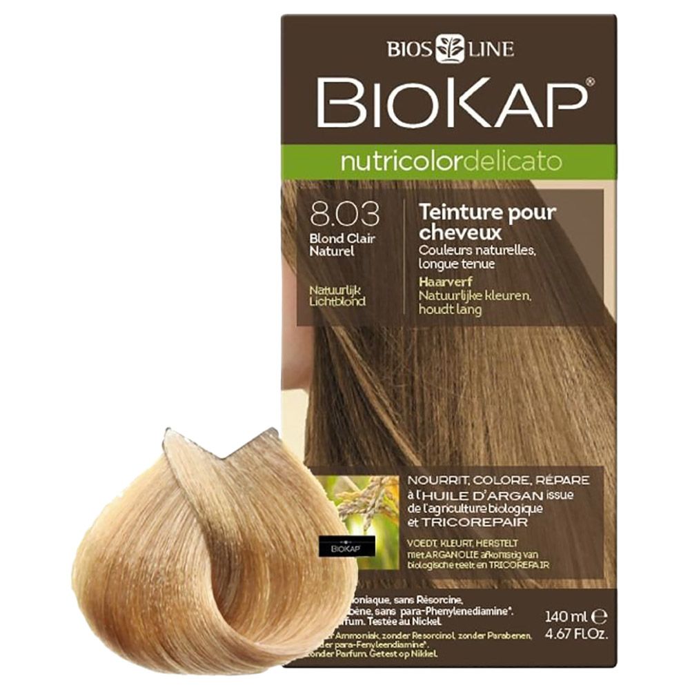 Biokap - Nutricolor Delicato 8.03 Natural Light Blonde 140Ml