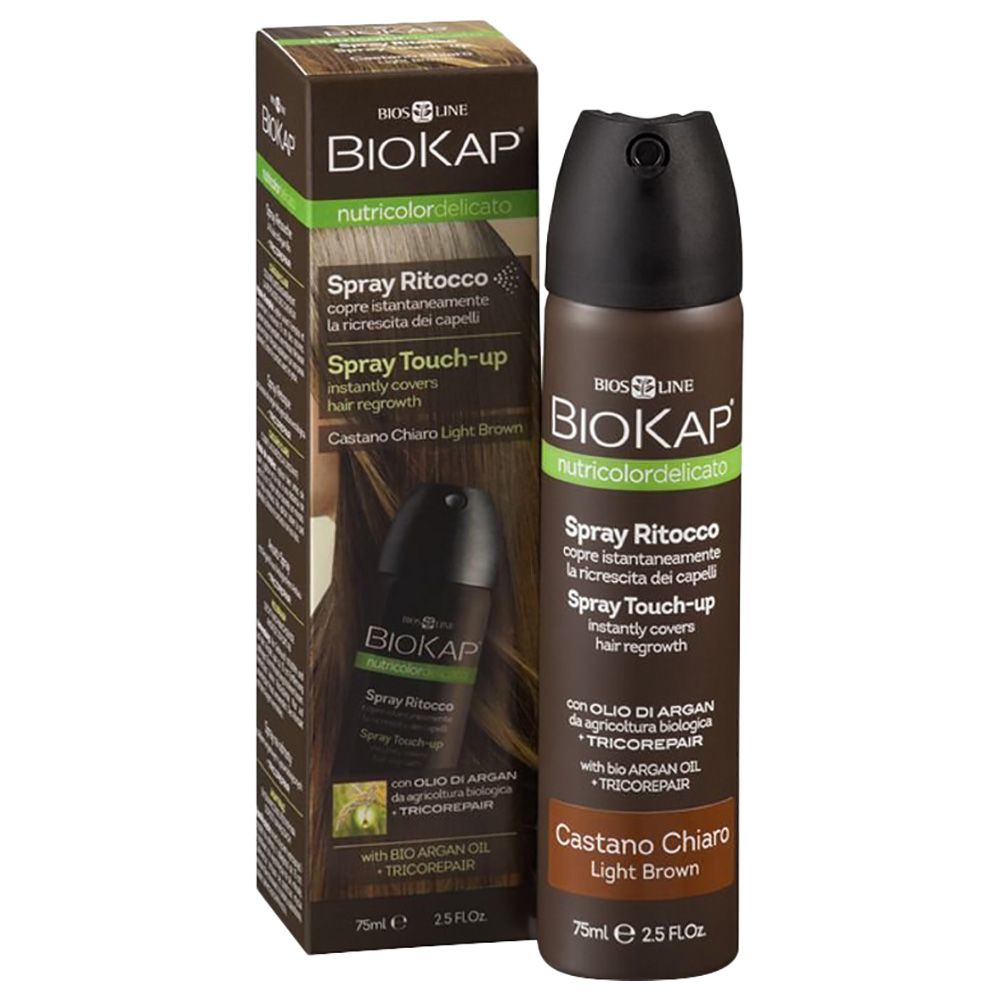 Biokap - Nutricolor Delicato Touch Up Spray Light Brown 75Ml