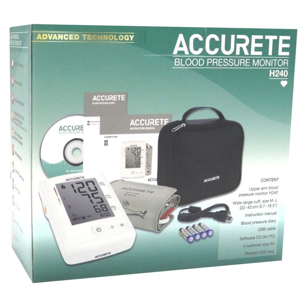 Accurete - Blood Pressure Monitor H240 - White