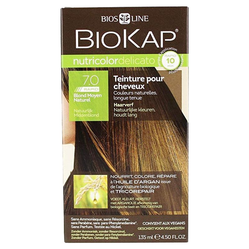 Biokap Nutricolor Delicato Rapid 7.0 Natural Medium Blonde 1