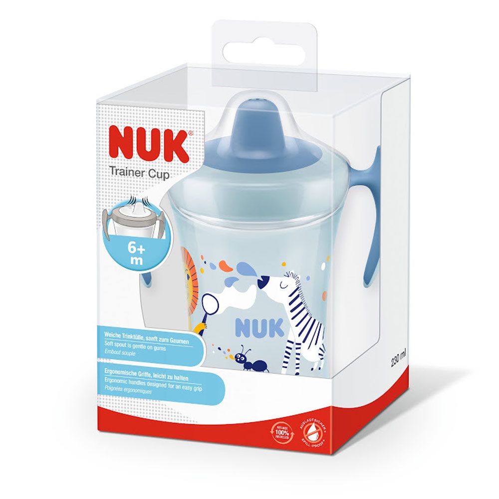 NUK - Trainer Cup 230ml Soft Drinking Spout 6m+ - Blue