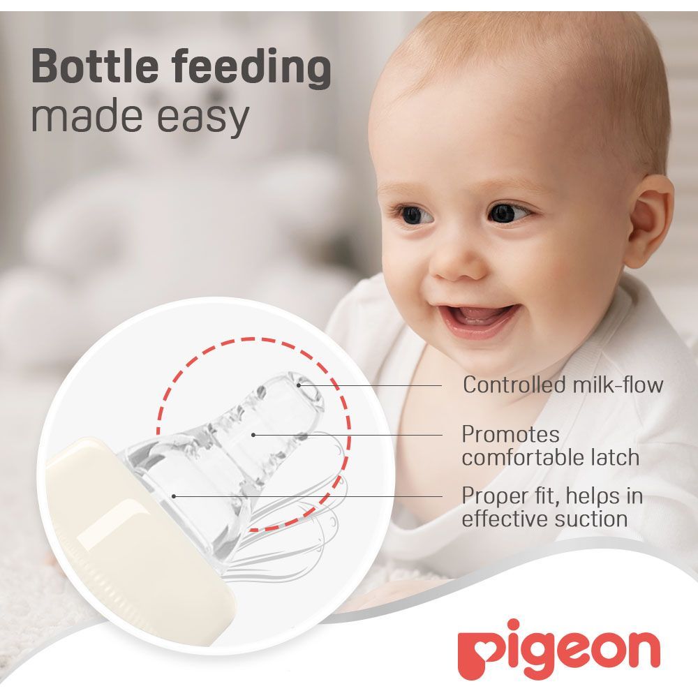 Pigeon - Glass Feeding Bottle K-8 240ml (Transparent Cap)