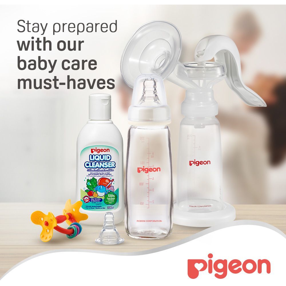 Pigeon - Glass Feeding Bottle K-6 200ml with Transparent Cap