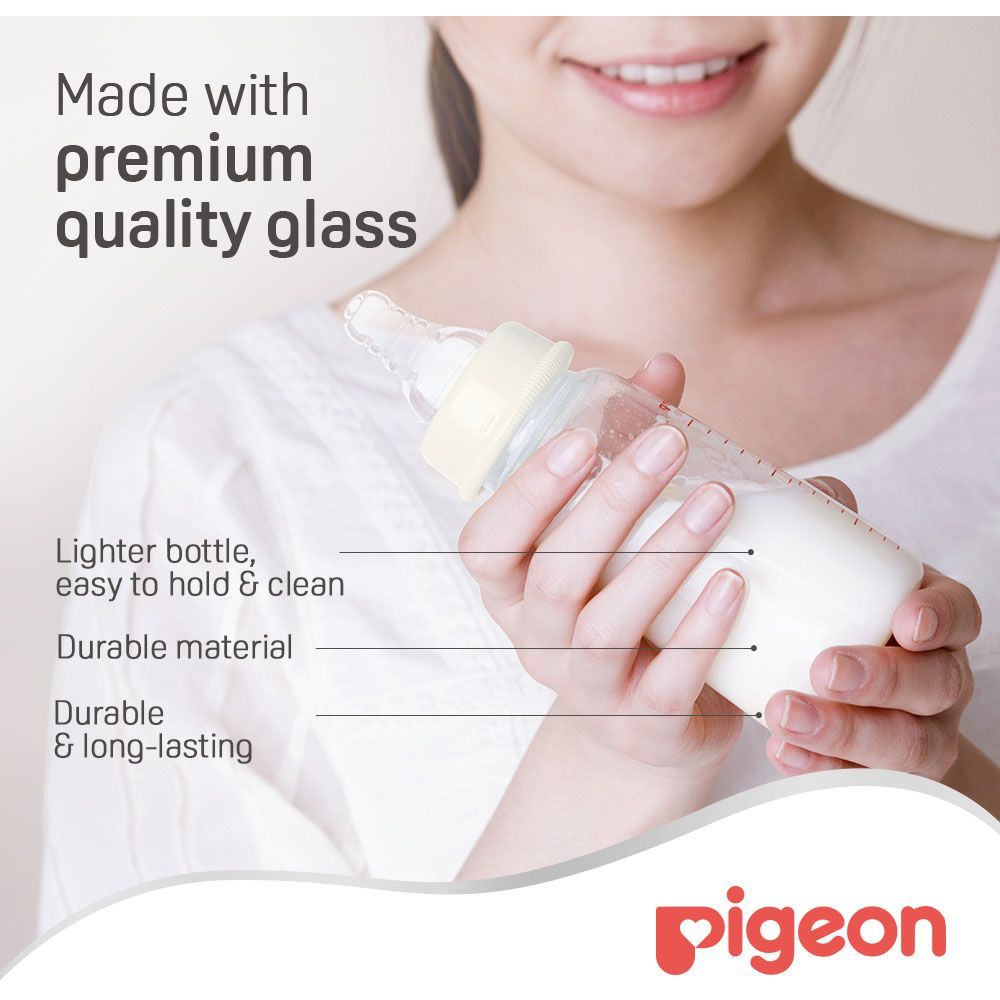 Pigeon - Glass Feeding Bottle K-4 - 120ml (Transparent Cap)