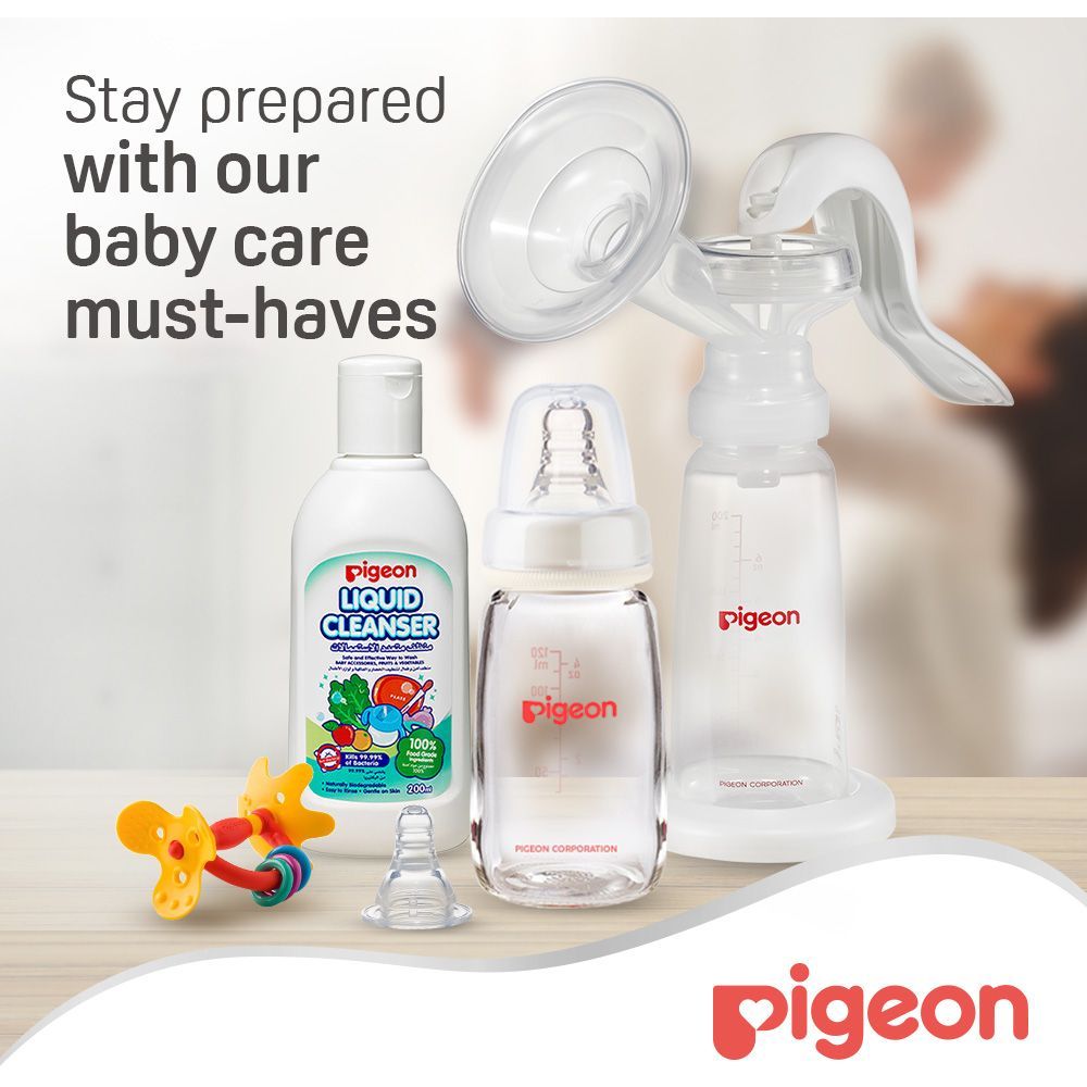 Pigeon - Glass Feeding Bottle K-4 - 120ml (Transparent Cap)