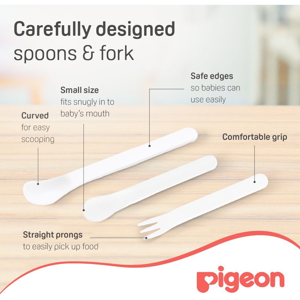 Pigeon - Baby's First Spoon & Fork Set