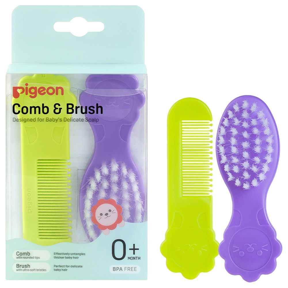 Pigeon - Comb & Hair Brush Set