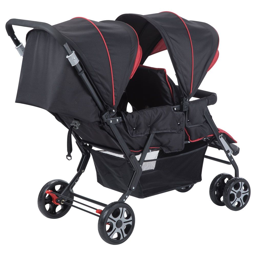 Safety 1st - Tandem Teamy Stroller - Ribbon Red Chic