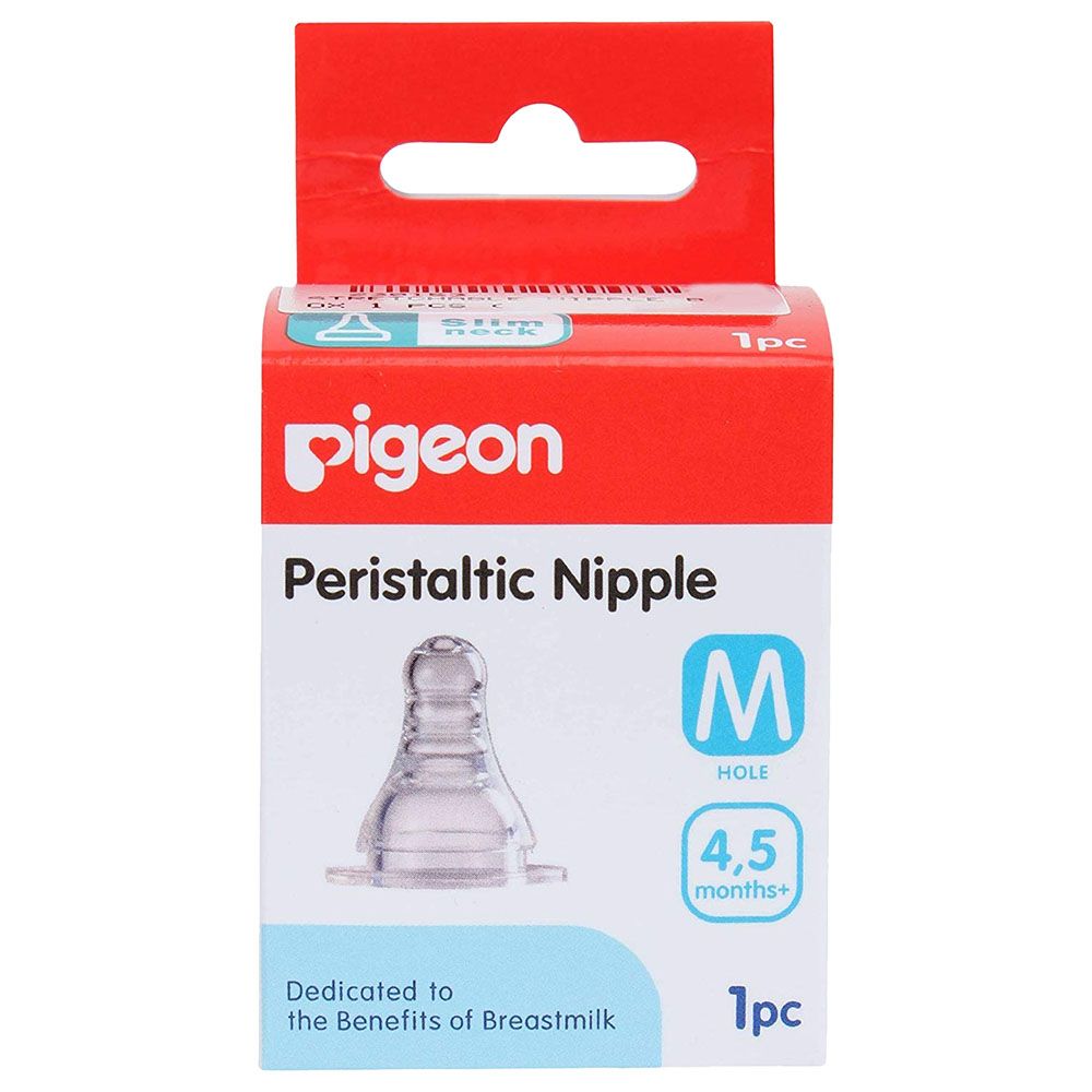 Pigeon - Peristaltic Nipple (M) 1pc Bulk