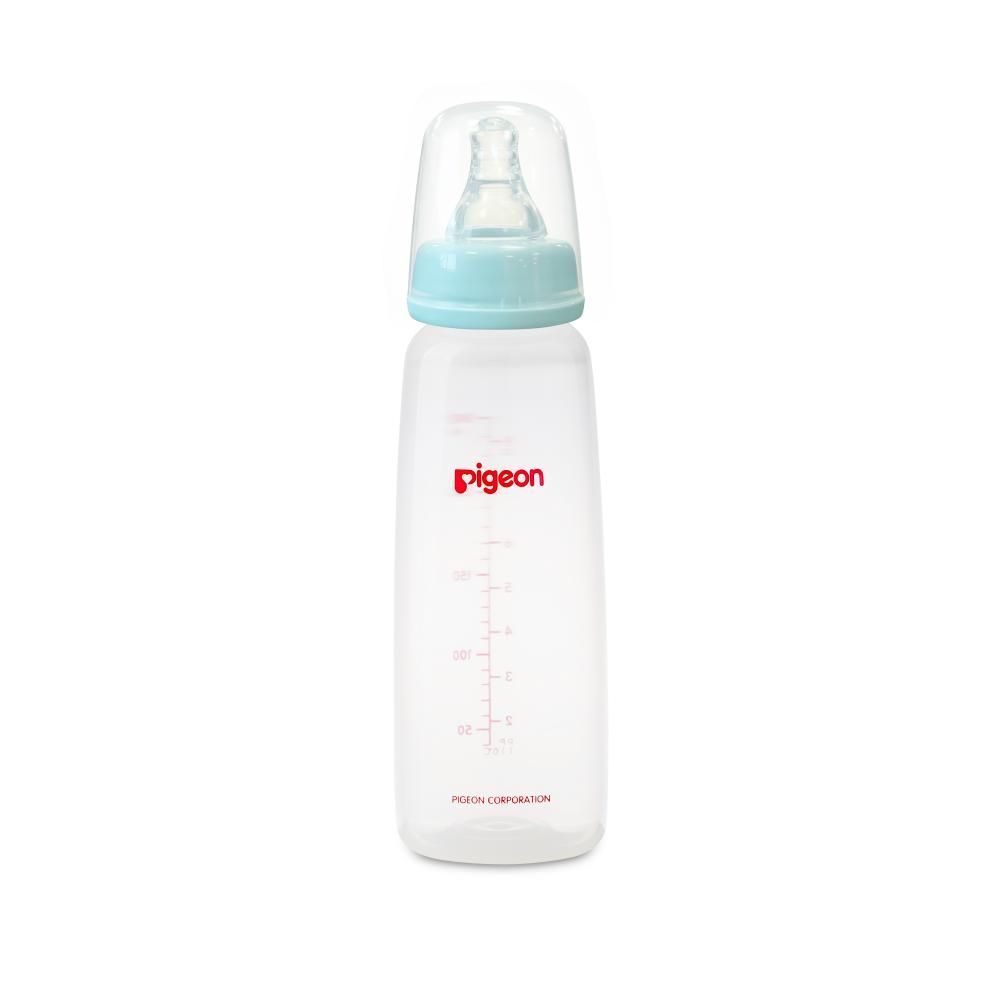 Pigeon - Plastic Feeding Bottle 240ml - Pale Blue