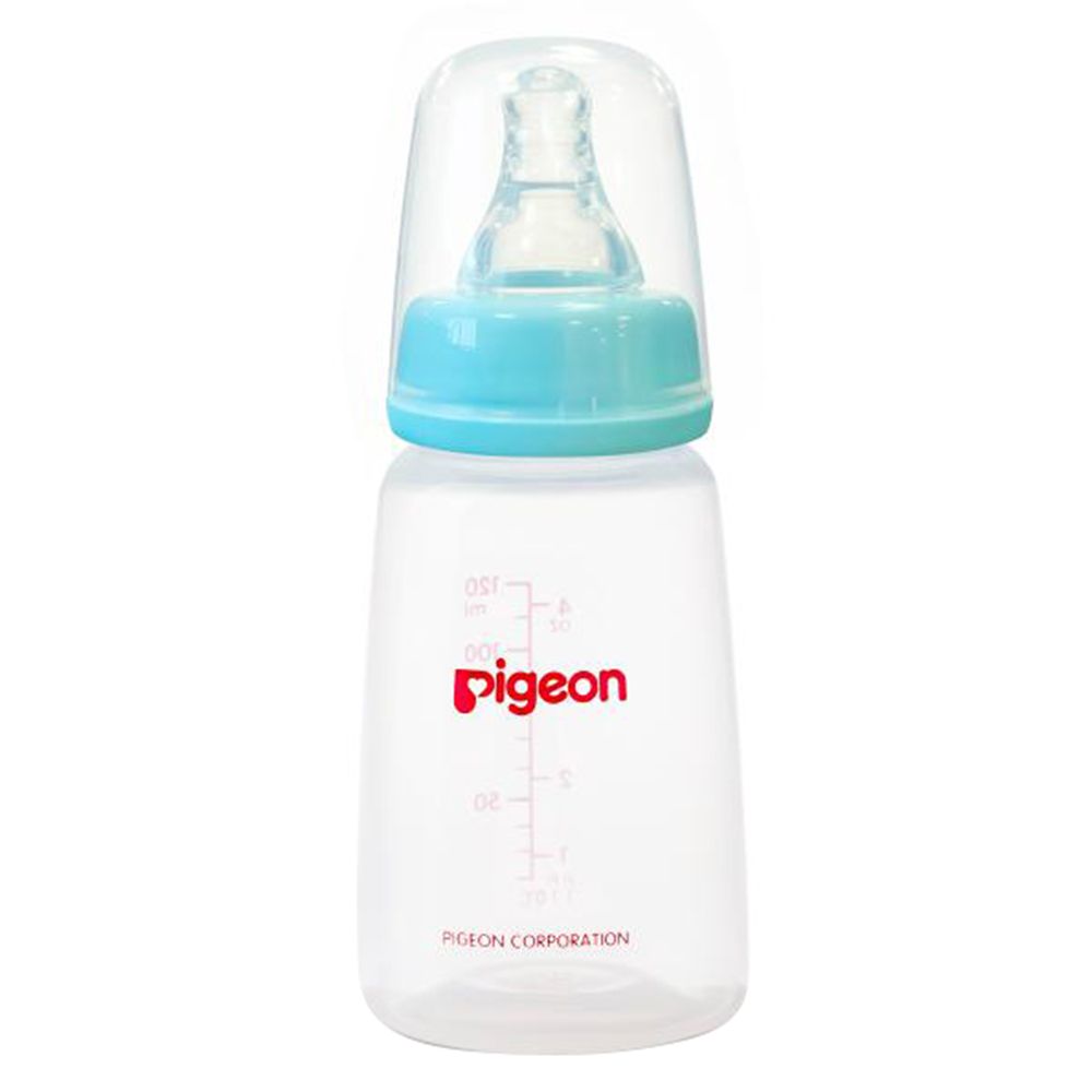 Pigeon - Plastic Feeding Bottle 120ml - Blue