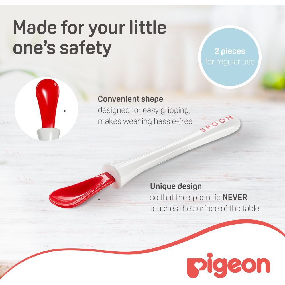 Pigeon - Weaning Spoon 2pc-Set Stage 1