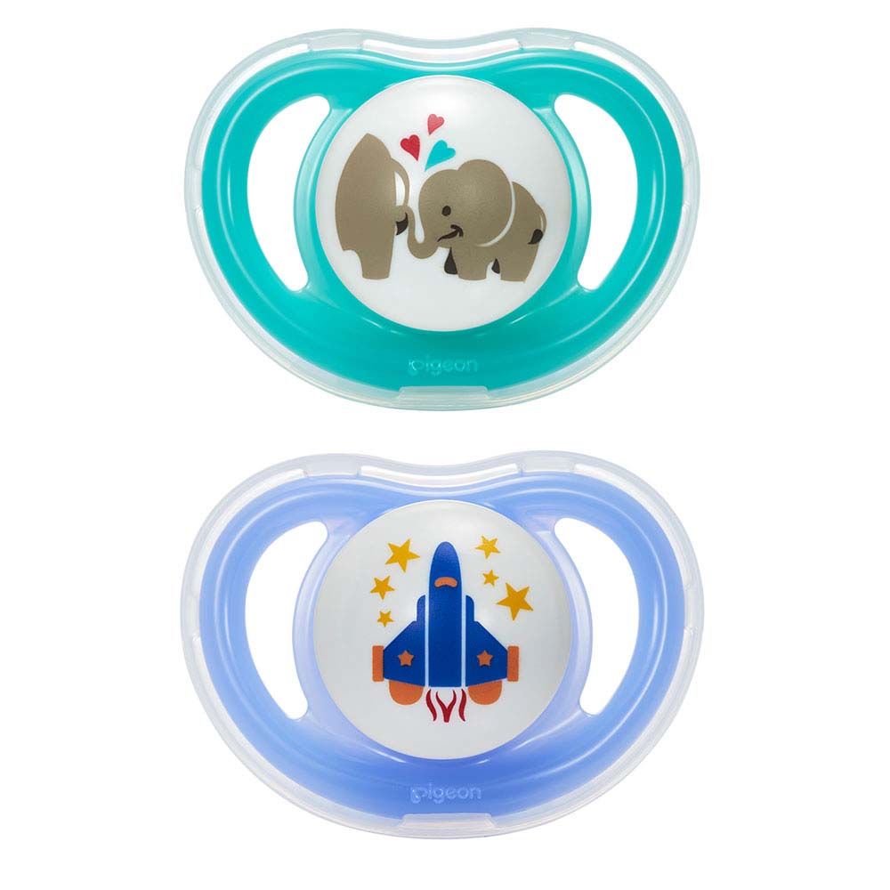 Pigeon - Mini Light Pacifier Twin Boy (M)