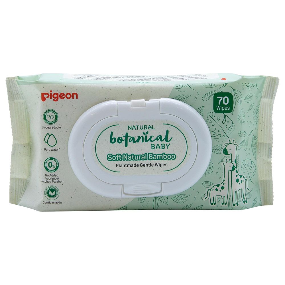 Pigeon - Natural Botanical Baby Wipes - 70pcs