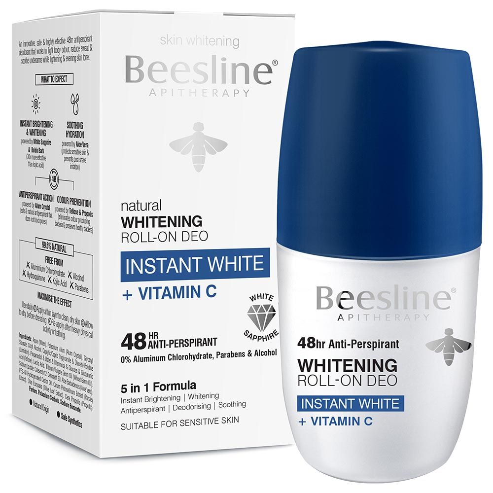 Beesline - Whitening Roll-On Deodorant - Instant White & Vit.C - 50 ml