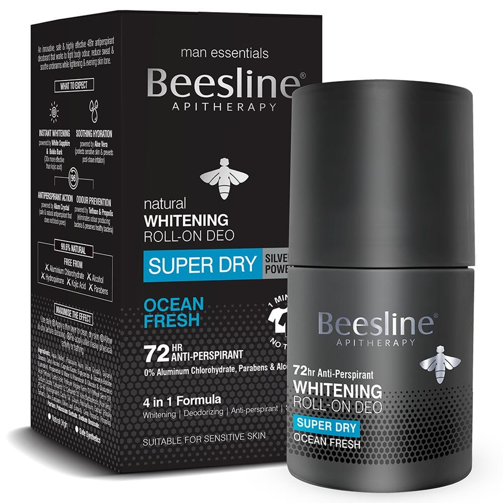 Beesline - Men Whitening Roll-On Deodorant Ocean Fresh - 50ml