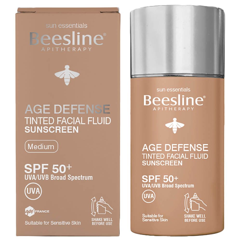 Beesline - Age Defence Tinted Facial Fluid Sunscreen SPF50+