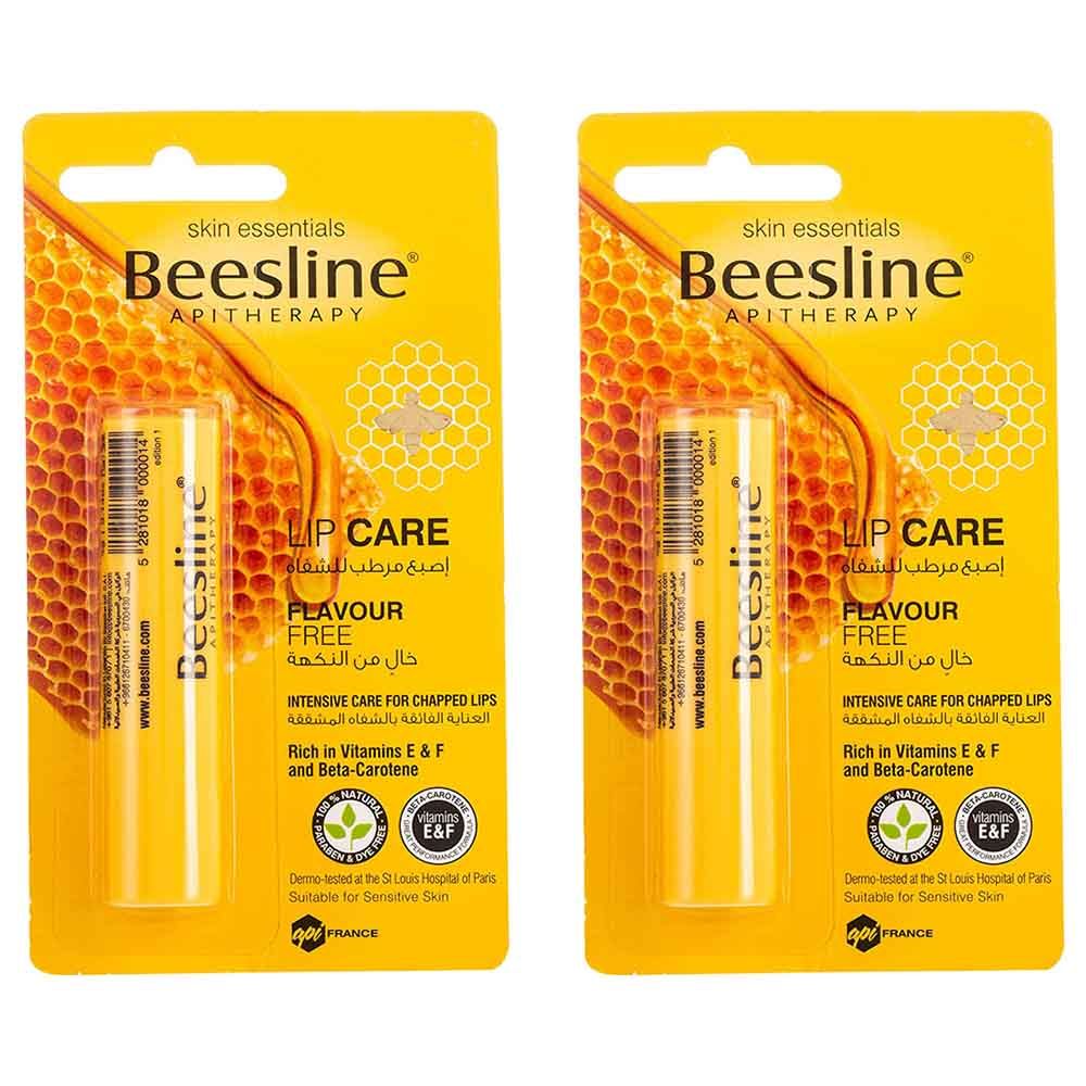 Beesline - Flavour Free Lip Care - 4 g - 2pcs