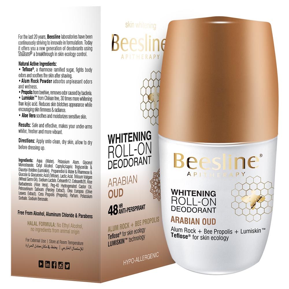 Beesline Whitening Roll-On Deodorant Arabian Oud 50ml