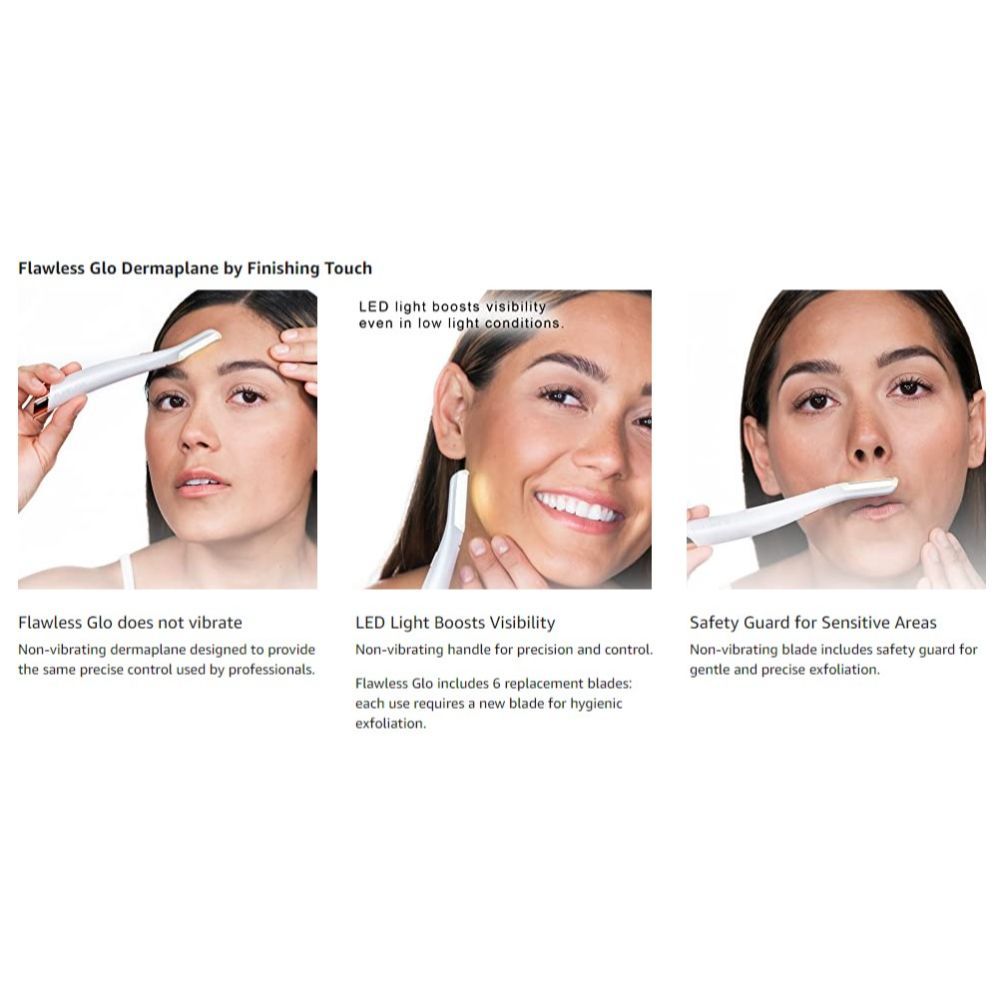 Flawless - Finishing Touch Dermaplane Glow Facial Hair Remover 