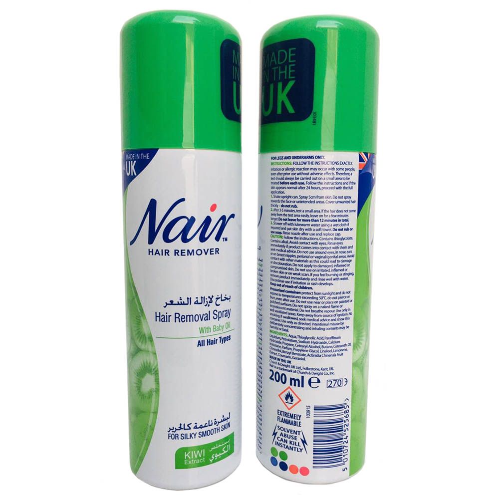 Nair - Hair Remover Spray Kiwi 200ml