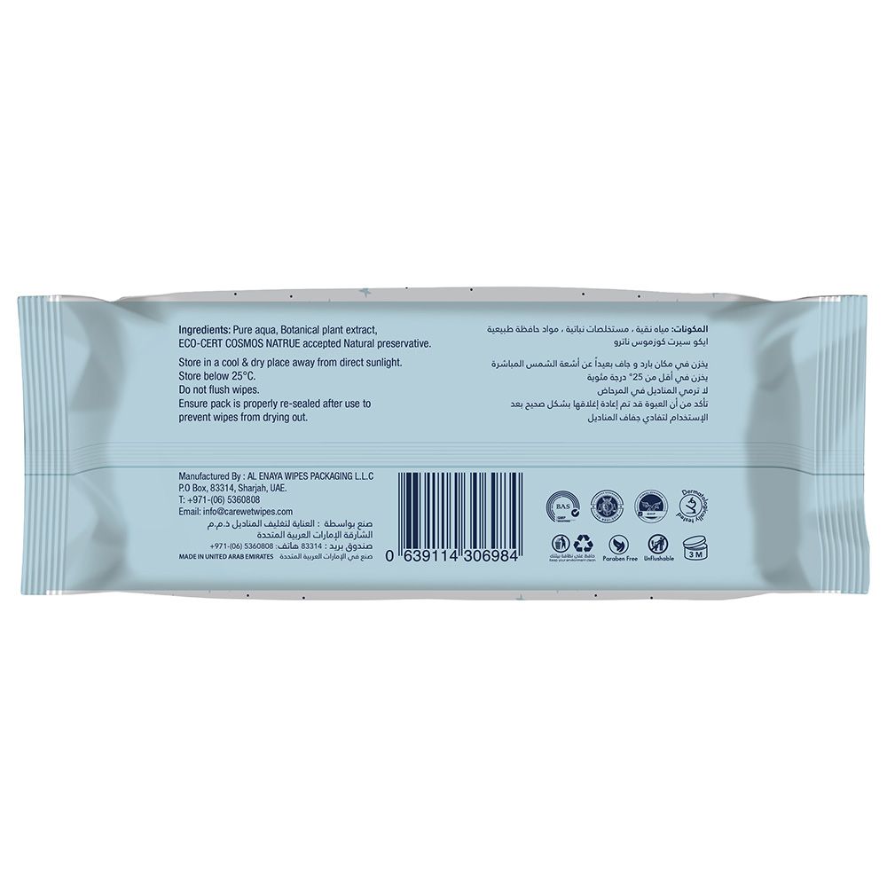 Care - Unscented Natural Baby Wipes 100 Sheets