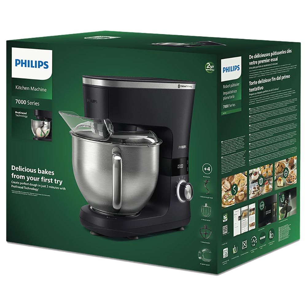 Philips - HR7962/01 Series 7000 Kitchen Machine - Black