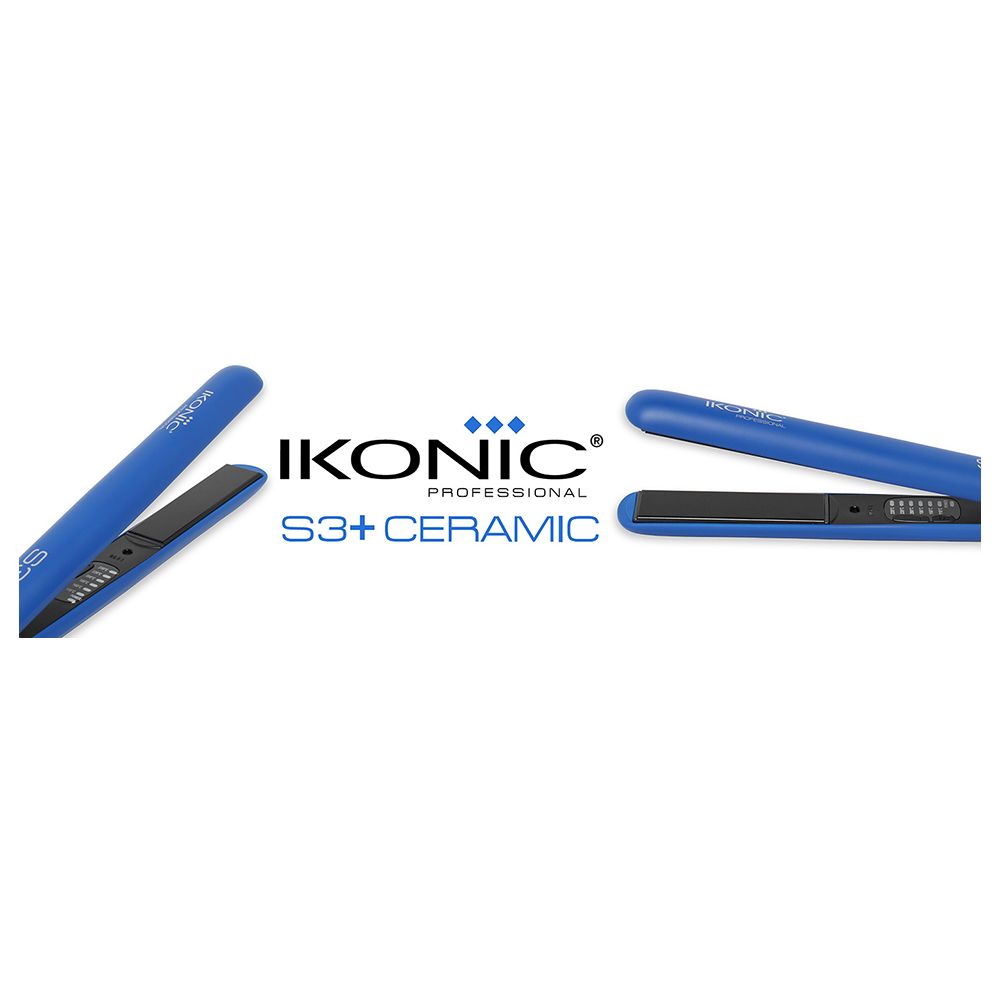 Ikonic Professional - S3+ Ceramic Hair Straightener - Blue