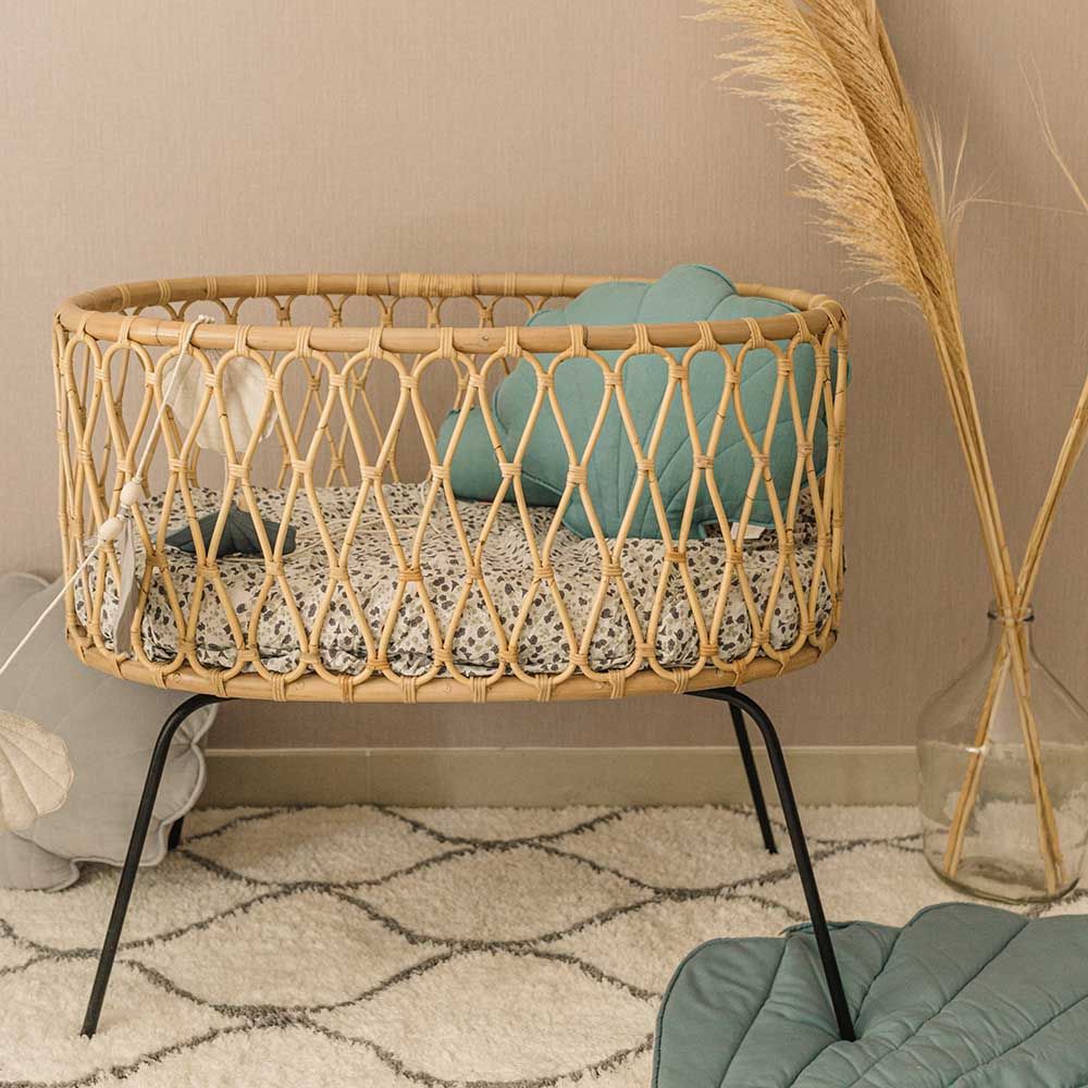 Natura - Rattan Arlo Oval Bassinet With Iron Leg