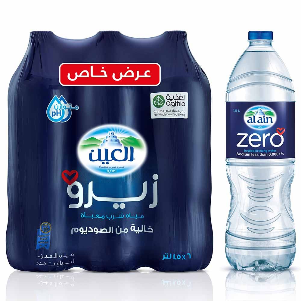 Al Ain - Zero Water 1.5L Mega Offer Pack of 6