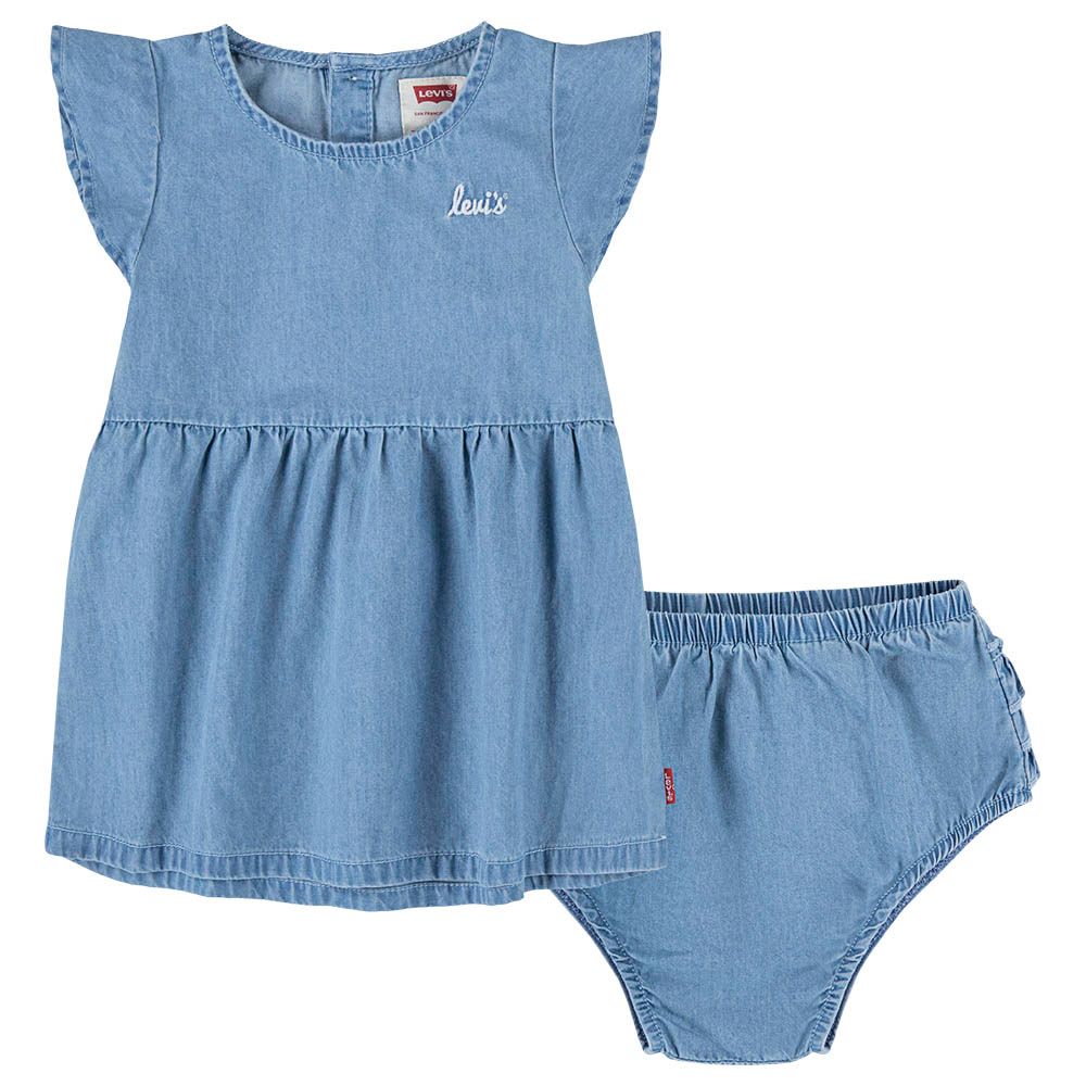 Levi's | Baby - 2pc-Set - Ruffle Denim Dress W/Bloomer - Blue