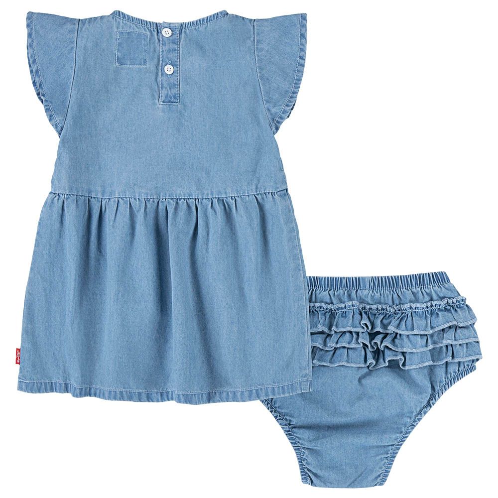 Levi's | Baby - 2pc-Set - Ruffle Denim Dress W/Bloomer - Blue