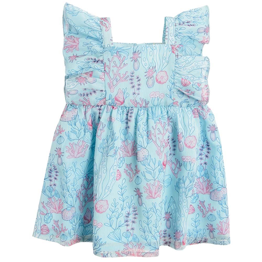 SMYK - Coral Printed Dress - Blue