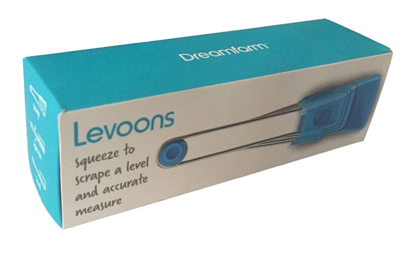 Dreamfarm - Levoons Scrape Level Measuring Spoons - Blue