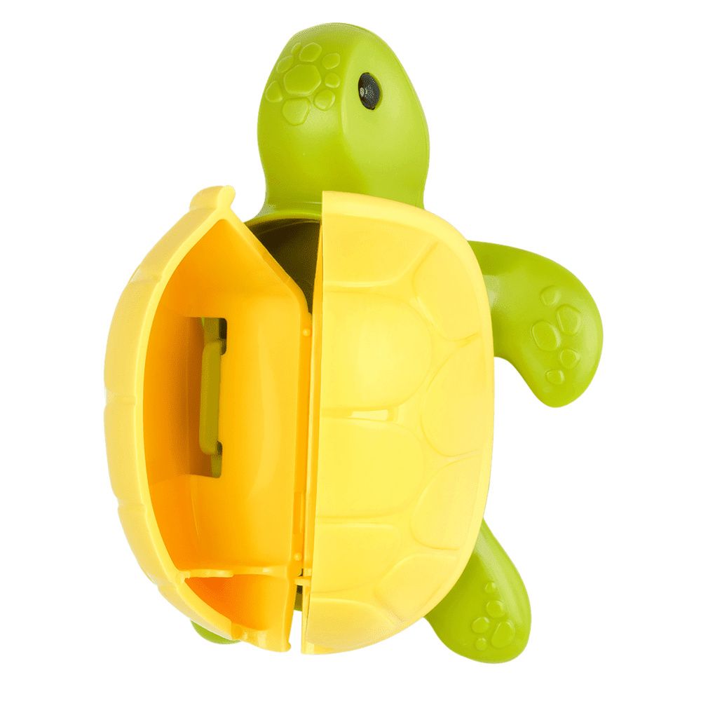 Flipper - Hygienic Toothbrush Holder w/ Suction Cup, Turtle, 3Y+