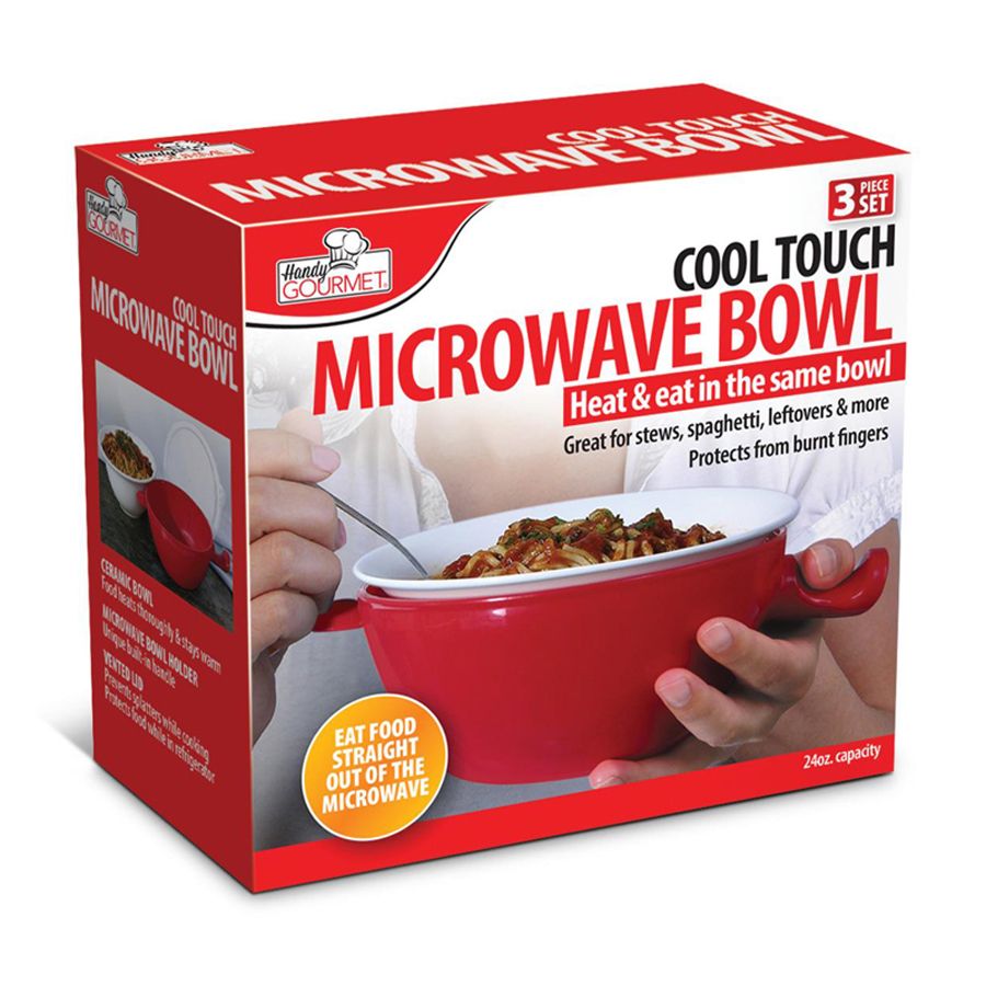 Handy Gourmet - Cool Touch Micro Bowl - Red