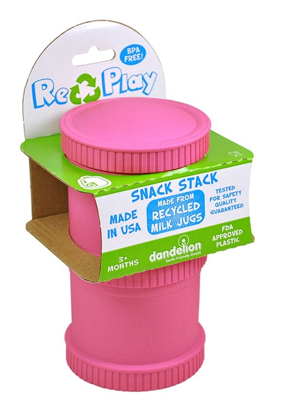 Re-Play - Double Snack Stack - Bright Pink