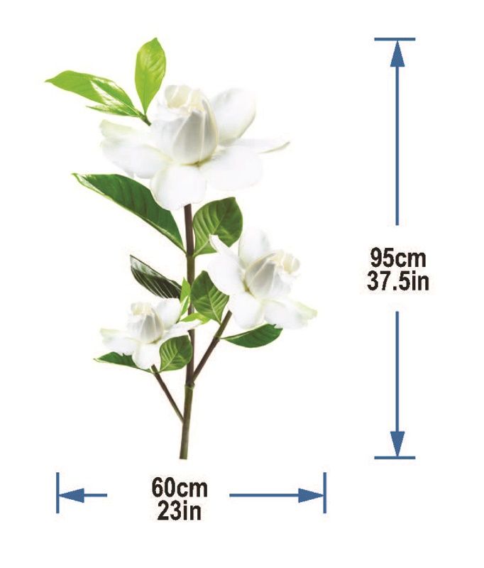 StickieArt - Cape Jasmine Removable Wall Stickers - Medium